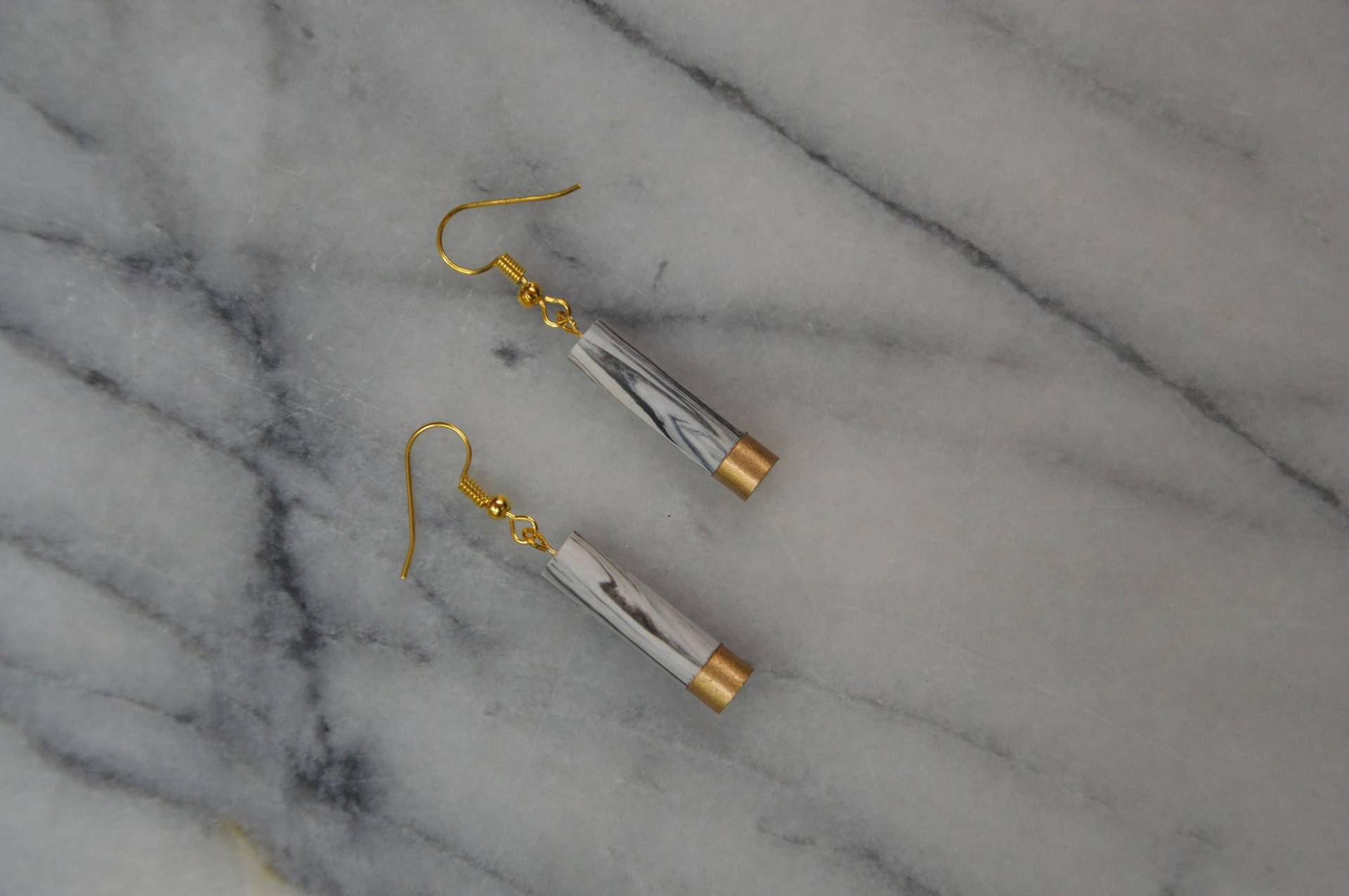 Marmor & Gold Ohrringe Marmor & Gold Ohrringe von MaluArtsandCrafts