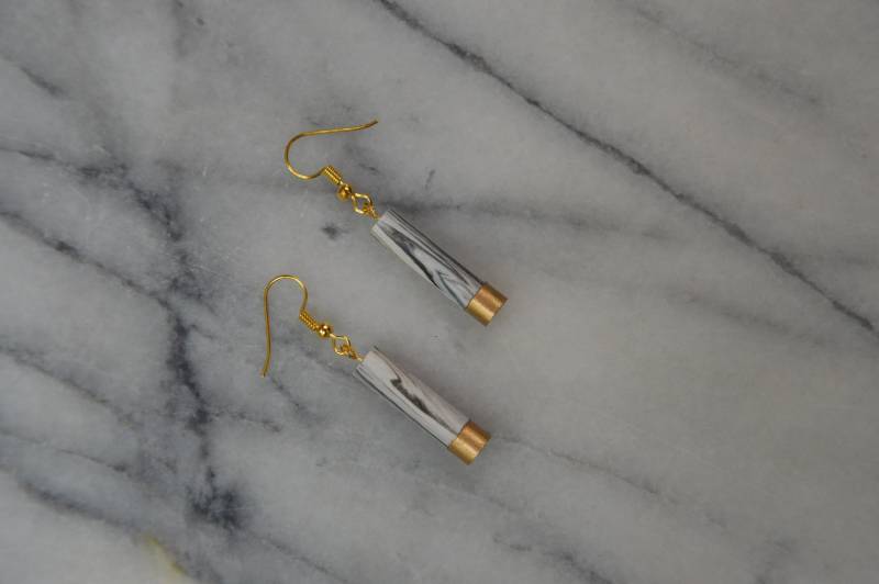 Marmor & Gold Ohrringe Marmor & Gold Ohrringe von MaluArtsandCrafts