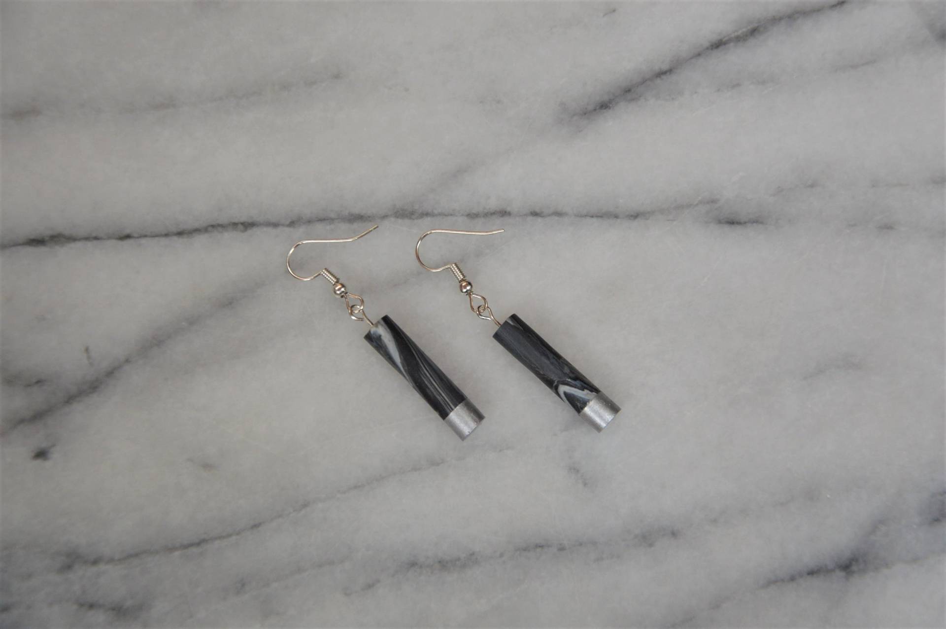 Marmor & Silber Ohrringe Marmor & Silber Ohrringe von MaluArtsandCrafts