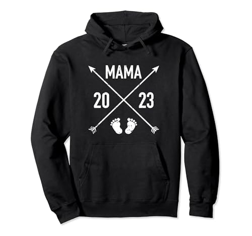 Mama 2023 Hipster werdende Mutter Pullover Hoodie von Mama 2023 Shop