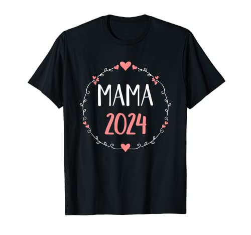 Mama 2024 Schwangerschaft verkünden T-Shirt von Mama 2024 Shop