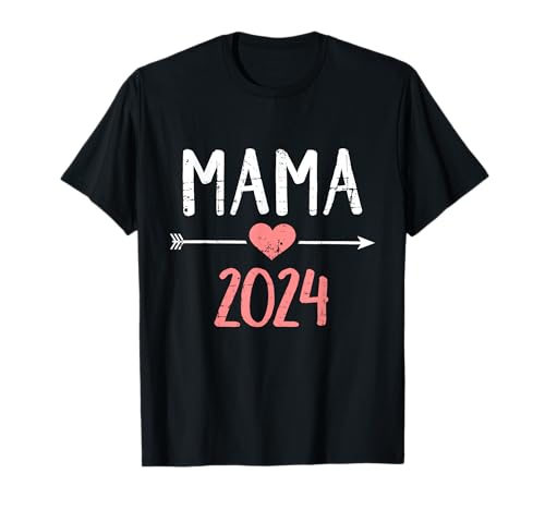 Mama 2024 werdende Mutter T-Shirt von Mama 2024 Shop