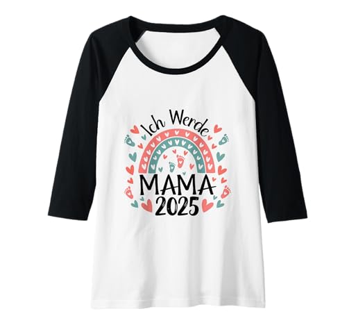 Damen Mama 2025 Loading Baby Party Rainbow Ich Werde Mama 2025 Raglan Damen Mama 2025 Loading Baby Party Rainbow Ich Werde Mama 2025 Raglan von Mama 2025 Loading Pregnancy Announcement Outfits