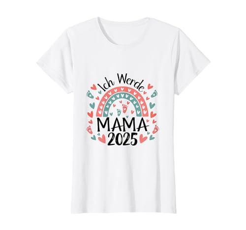 Mama 2025 Loading Baby Party Rainbow Ich Werde Mama 2025 T-Shirt Mama 2025 Loading Baby Party Rainbow Ich Werde Mama 2025 T-Shirt von Mama 2025 Loading Pregnancy Announcement Outfits