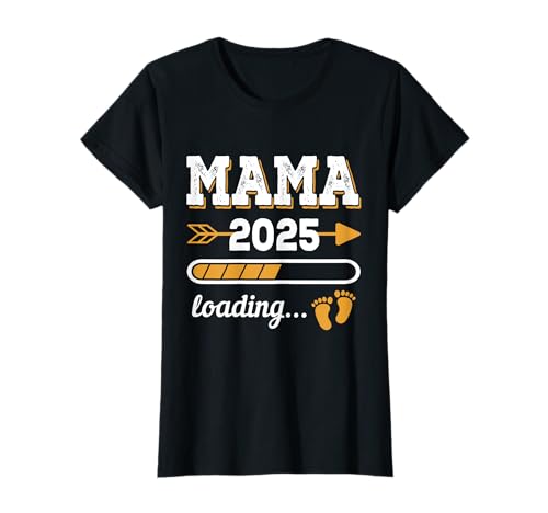 Mama 2025 Loading Zukünftige Mutter 2025 Vintage T-Shirt von Mama 2025 Loading Schwangerschaft Geburt Frauen