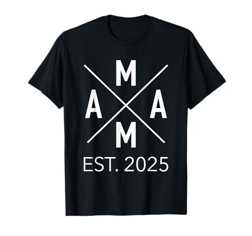Mama 2025 Hipster werdende Mutter T-Shirt von Mama 2025 Shop
