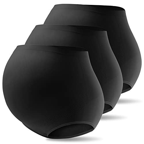 Mama Cotton Damen Nahtlose Unterwäsche mit Hoher Taille Slip, Mehrfarbig-C, 3er-Pack, XXL von Mama Cotton