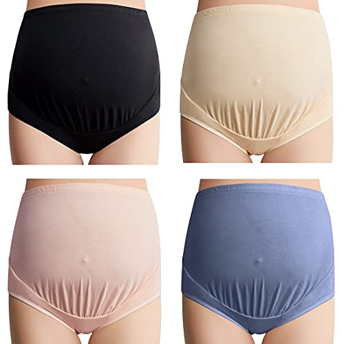 Mama Cotton Umstandsunterwäsche, Damenunterwäsche, Umstandspanties (L - 3XL, Multipack) - Mehrfarbig - Groß von Mama Cotton