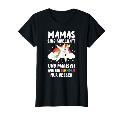 Mama Einhorn Spruch Dabbing Unicorn T-Shirt von Mama Einhorn Deko Geschenkidee