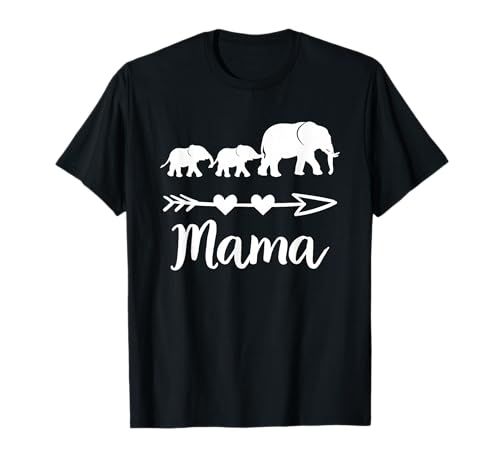 Mama Elefant 2 Babys Kinder Mama von Zwei niedlichen Muttertag T-Shirt Mama Elefant 2 Babys Kinder Mama von Zwei niedlichen Muttertag T-Shirt von Mama Elephant Lovers Tees Co.
