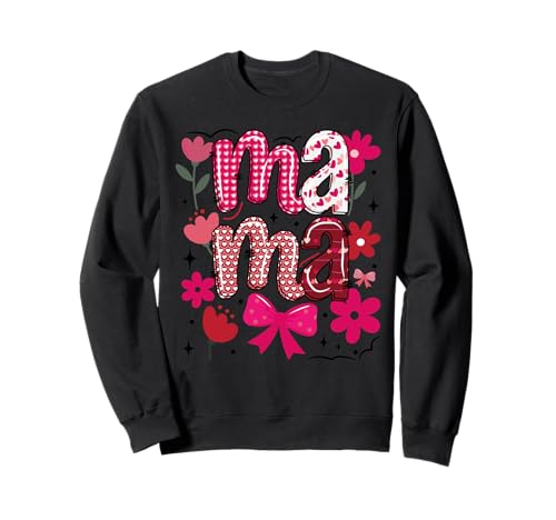 Mama Blumen Sweatshirt von Mama Flowers Roses Mom Mommy Mother Gift Cute Love