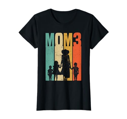 Mom hoch 3 - Mutter von 3 Kindern Dreifach Mama T-Shirt Mom hoch 3 - Mutter von 3 Kindern Dreifach Mama T-Shirt von Mama Geschenk Muttertag Werdende Mami