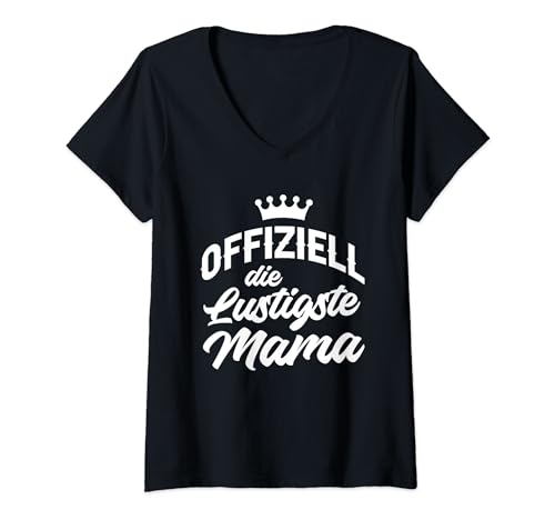 Damen Mutter Mutti Muttertag Mami - Muttertagsgeschenk Mama T-Shirt mit V-Ausschnitt von Mama Geschenke & Ideen
