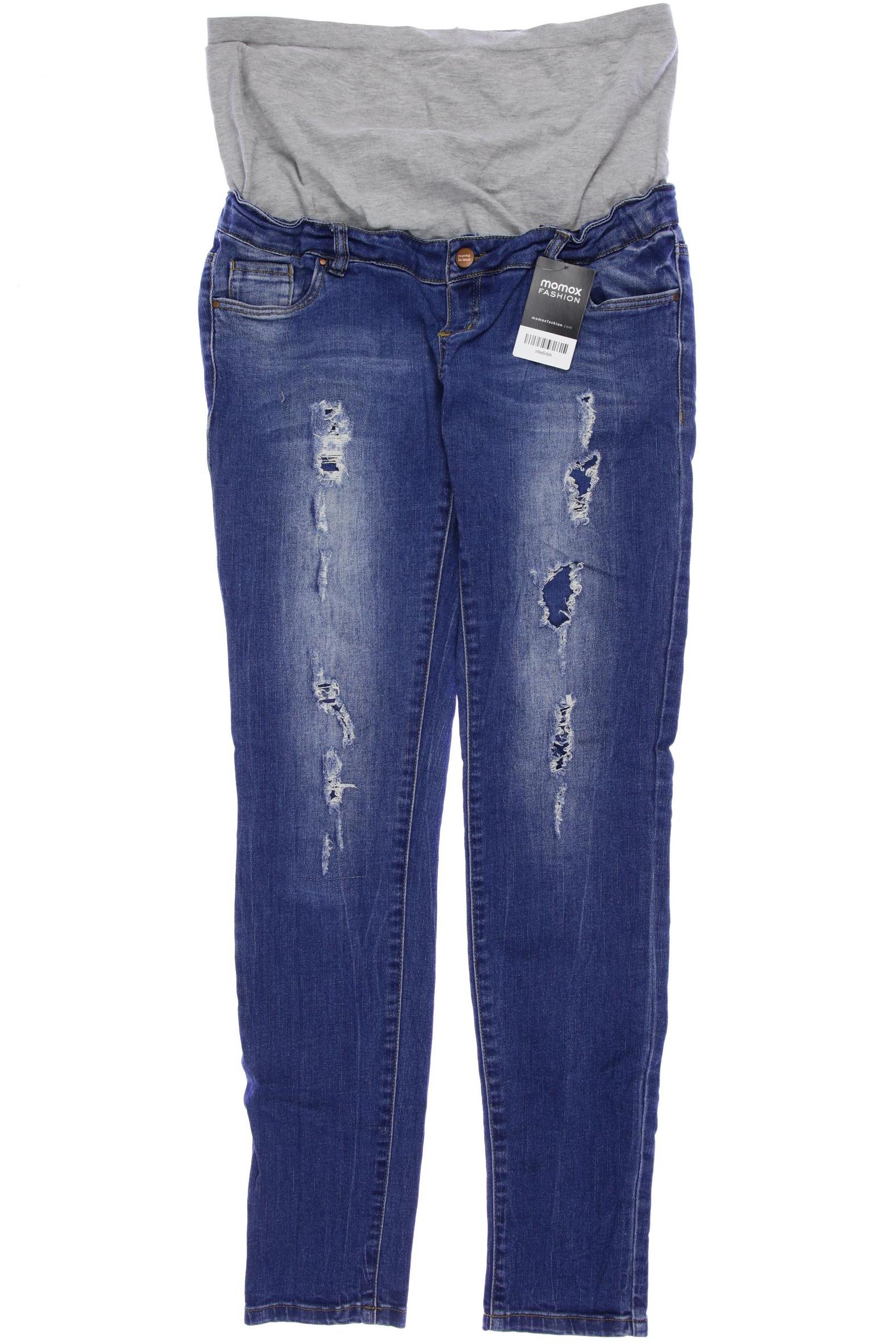 Mama Licious Damen Jeans, blau von Mama Licious