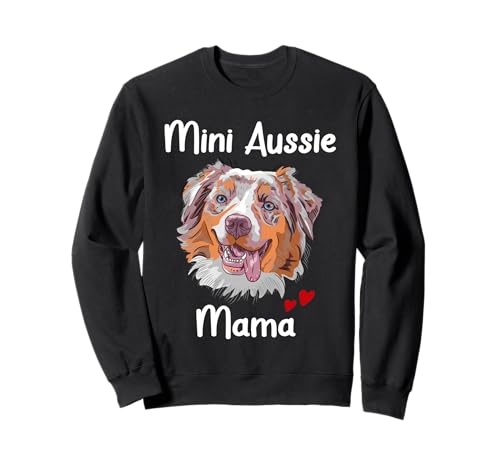 Damen Mini Australian Shepherd Dog Cute Mini Aussie Mom Sweatshirt Damen Mini Australian Shepherd Dog Cute Mini Aussie Mom Sweatshirt von Mama Mini Aussie Gifts