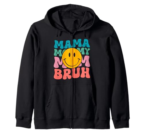 Mama Mama Mama Bruh Groovy Muttertag Mama Lustige Mutter Kapuzenjacke von Mama Mommy Mom Bruh Graphic Gifts Mother's Day