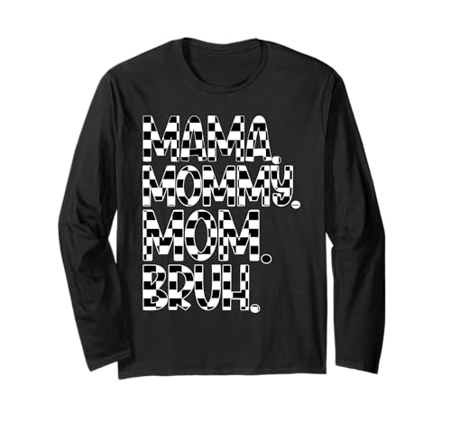 Mama Mama Mama Bruh Vintage Muttertag Mama Lustige Mutter Langarmshirt Mama Mama Mama Bruh Vintage Muttertag Mama Lustige Mutter Langarmshirt von Mama Mommy Mom Bruh Graphic Gifts Mother's Day