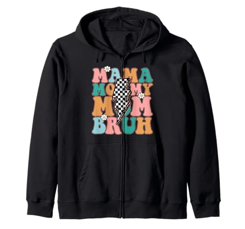 Mama Mama Mama Bruh Vintage Muttertag Mama Retro Mutter Kapuzenjacke von Mama Mommy Mom Bruh Graphic Gifts Mother's Day