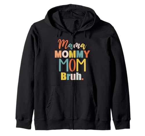 Mama Mama Mama Bruh Vintage Muttertag Mama Retro Mutter Kapuzenjacke von Mama Mommy Mom Bruh Graphic Gifts Mother's Day