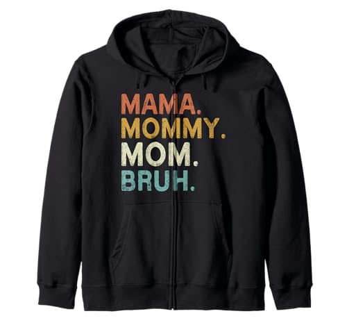 Mama Mama Mama Bruh Vintage Muttertag Mama Retro Mutter Kapuzenjacke von Mama Mommy Mom Bruh Graphic Gifts Mother's Day