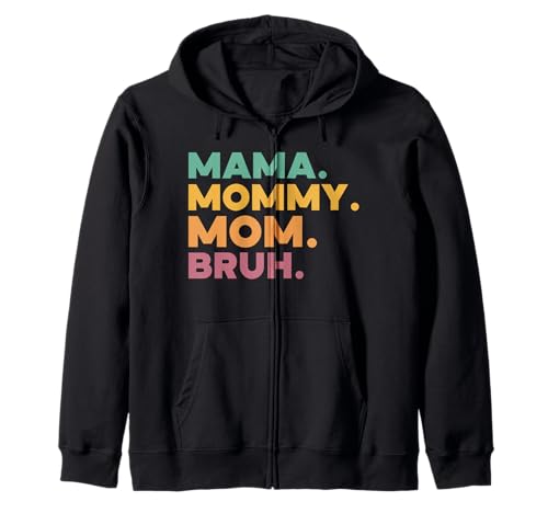 Mama Mama Mama Bruh Vintage Muttertag Mama Retro Mutter Kapuzenjacke von Mama Mommy Mom Bruh Graphic Gifts Mother's Day