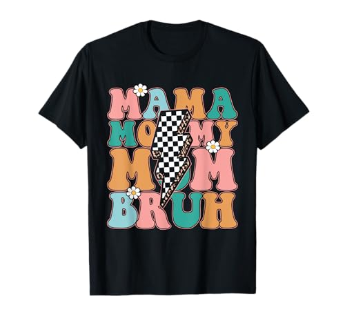 Mama Mama Mama Bruh Vintage Muttertag Mama Retro Mutter T-Shirt Mama Mama Mama Bruh Vintage Muttertag Mama Retro Mutter T-Shirt von Mama Mommy Mom Bruh Graphic Gifts Mother's Day