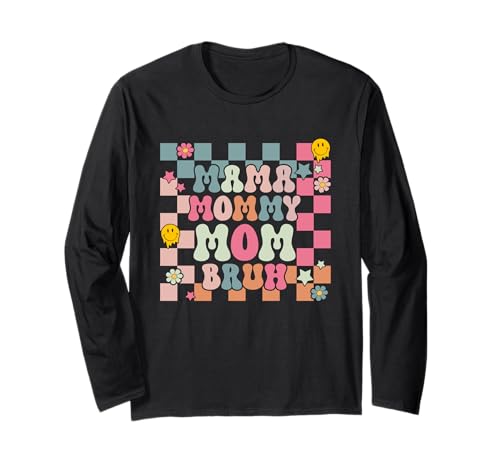 Mama Mommy Mom Bruh Muttertag Retro Mama Grafik Mutter Langarmshirt Mama Mommy Mom Bruh Muttertag Retro Mama Grafik Mutter Langarmshirt von Mama Mommy Mom Bruh Graphic Gifts Mother's Day