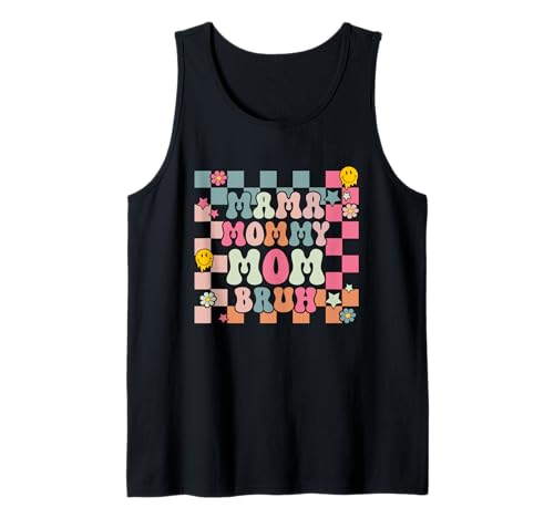 Mama Mommy Mom Bruh Muttertag Retro Mama Grafik Mutter Tank Top von Mama Mommy Mom Bruh Graphic Gifts Mother's Day