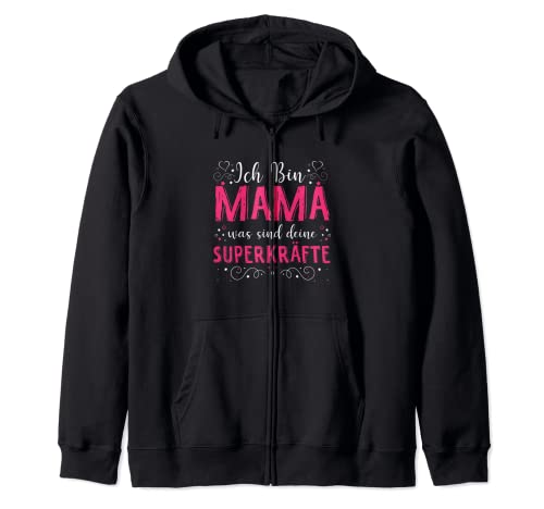 Mama Superkräfte Superheldin Mutter Baby Stolze Mama Kapuzenjacke von Mama Mutter Superheldin Geschenkideen