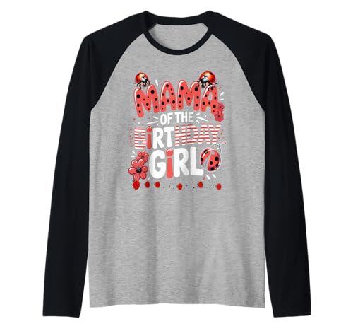 Liebenswerter Marienkäfer für Familien, Marienkäfer, für Damen Raglan Liebenswerter Marienkäfer für Familien, Marienkäfer, für Damen Raglan von Mama OF THE BIRTHDAY GIRL Ladybug