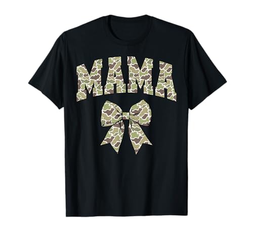 Mama Camouflage Old Camo Bow Camo Kokette Schleife Jagd Frauen T-Shirt Mama Camouflage Old Camo Bow Camo Kokette Schleife Jagd Frauen T-Shirt von Mama Old Camo Bow Camo Coquette Bow Hunting Tee