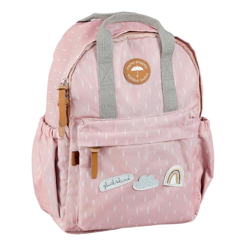 Mama Poppins Germany Kindergartenrucksack ab 3 Jahre | mit Glückskind Patch (Pink) von Mama Poppins Germany
