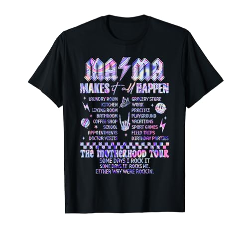 Mama macht alles möglich und rockt The Motherhood Epic Glow T-Shirt von Mama Rock Motherhood Tour 2024 Mothers Day Gift