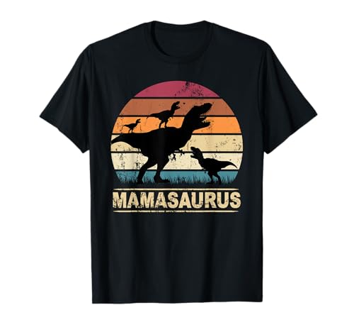 Mamasaurus Rex Dinosaurier Drillinge Dino - Mama Saurus T-Shirt Mamasaurus Rex Dinosaurier Drillinge Dino - Mama Saurus T-Shirt von Mama Saurus Dinosaurier