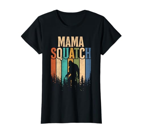 Mama Squatch Retro Bigfoot Forest Sasquatch Mama Muttertag T-Shirt Mama Squatch Retro Bigfoot Forest Sasquatch Mama Muttertag T-Shirt von Mama Squatch Bigfoot Sasquatch Camping Gifts