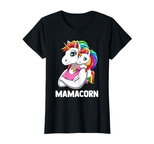 Mamacorn Mutter Baby Tochter Einhörner T-Shirt von Mama Tochter Einhorn Partnerlook