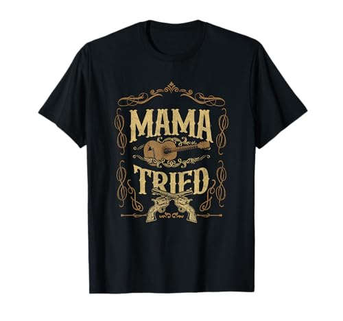 Mama-Tried Renegade Outlaw Musikliebhaber Land T-Shirt von Mama-Tried Renegade Outlaw Music Lovers
