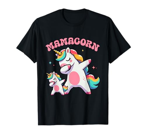 Mamacorn Dabbing Unicorn Lover Elternteil Mama Regenbogen Damen T-Shirt Mamacorn Dabbing Unicorn Lover Elternteil Mama Regenbogen Damen T-Shirt von Mama Unicorn Costume Mother's Day Gifts