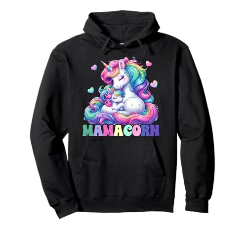 Mamacorn Einhorn-Liebhaber, bunte Eltern, Mutter, Regenbogen-Frauen Pullover Hoodie Mamacorn Einhorn-Liebhaber, bunte Eltern, Mutter, Regenbogen-Frauen Pullover Hoodie von Mama Unicorn Costume Mother's Day Gifts