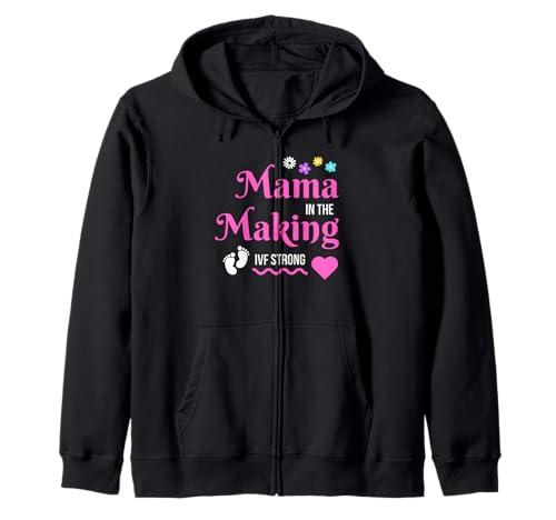 Mama in the Making IVF Strong Transfer Day Embryo Schwangerschaft Kapuzenjacke Mama in the Making IVF Strong Transfer Day Embryo Schwangerschaft Kapuzenjacke von Mama in the Making IVF Strong Transfer Day Embryo