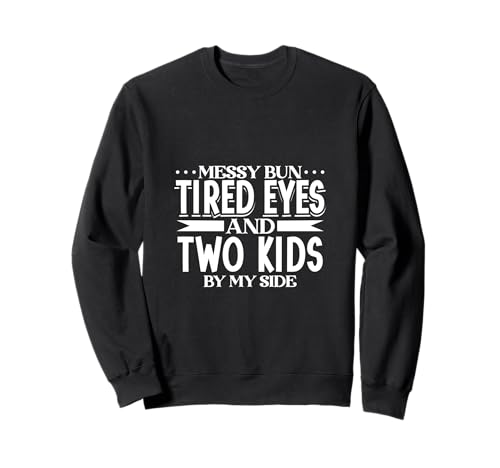 Mama Alltag - Zwei Kinder Sweatshirt von Mama mit Kindern Designs