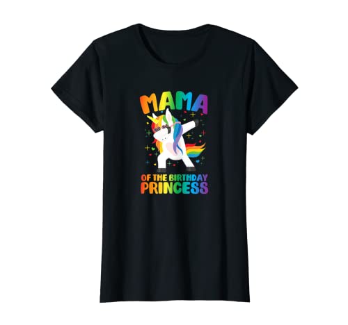 Damen Damen-Kleidung "Mama of the Birthday", Prinzessin, Einhorn-Kleidung T-Shirt Damen Damen-Kleidung "Mama of the Birthday", Prinzessin, Einhorn-Kleidung T-Shirt von Mama of the birthday princess unicorn apparel