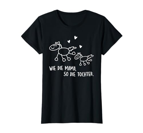 Mama Tochter Partnerlook Pferde Reiten T-Shirt von Mutter Tochter Outfit