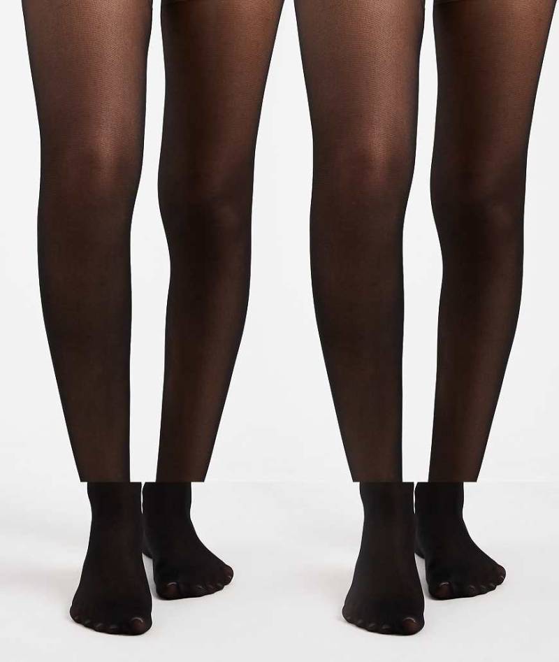 Mamalicious Maternity - 2er-Set Strumpfhosen in Schwarz, 20 Denier von Mama.licious