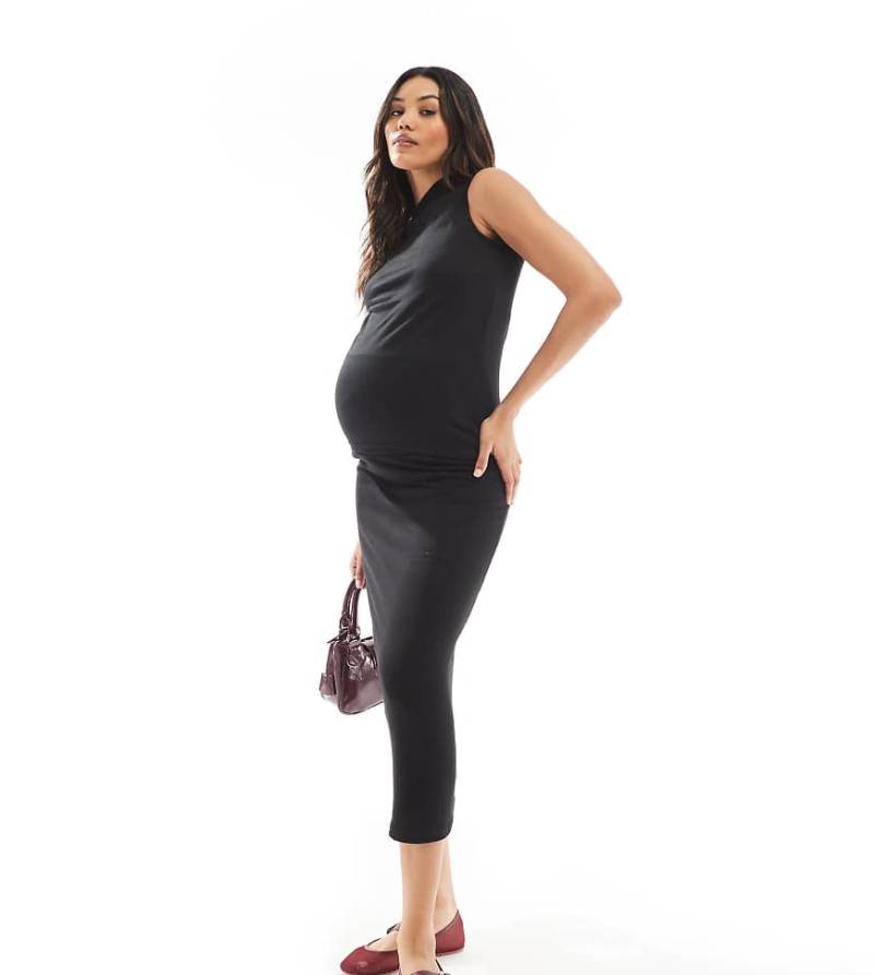 Mamalicious Maternity - Mix & Match - Maxirock aus weichem Jersey in Schwarz, Kombiteil von Mama.licious