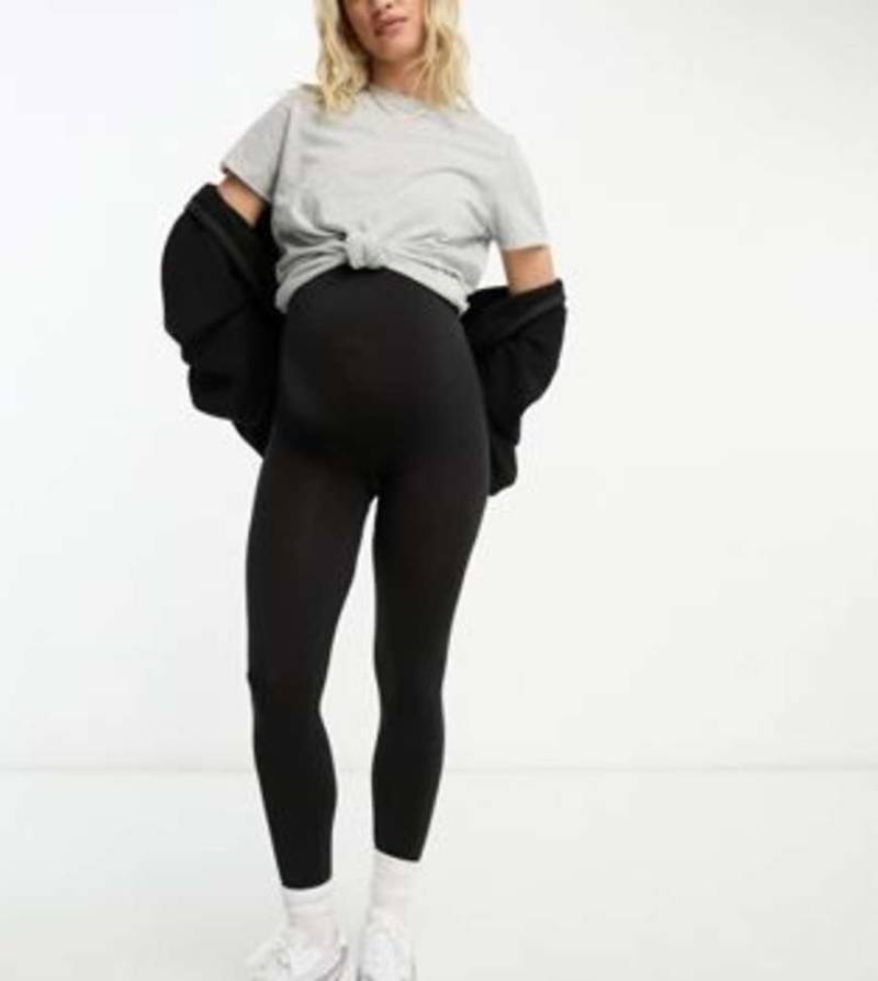 Mamalicious Maternity - Nahtlose Leggings in Schwarz von Mama.licious