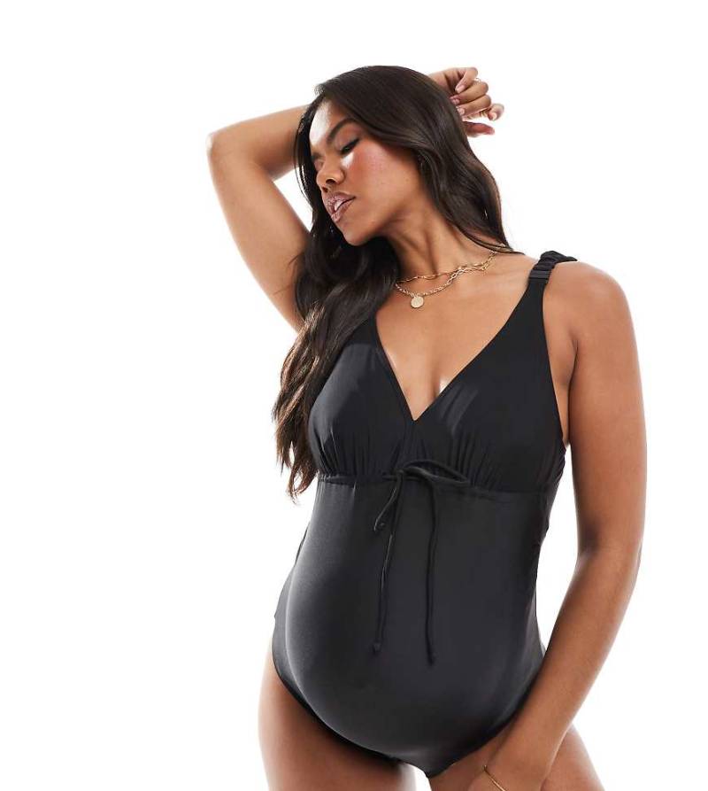 Mamalicious - Umstandsmode - Badeanzug in Schwarz von Mama.licious