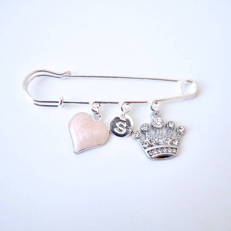 Anstecknadel Mit 3 Charms, Kinderwagen Pin, Baby Brosche, Mädchen, Junge, Babyshower, Zur Geburt, Personalisiertes Geschenk von MamaDoBlessings