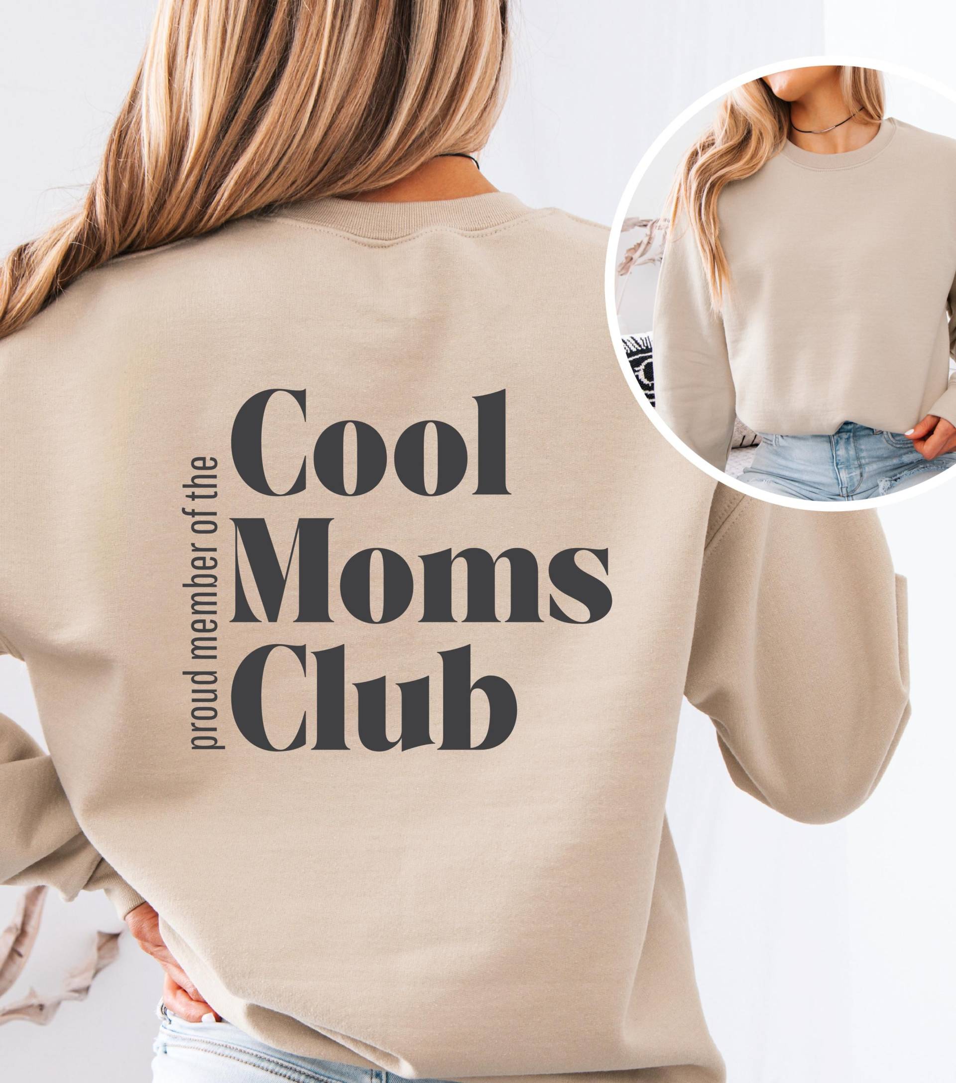 Mama Sweatshirt - Cool Moms Club Pullover 2025 2026 Geschenk Für Mamas Oversize Sweater Coole Mütter Mom von MamaMausundCo