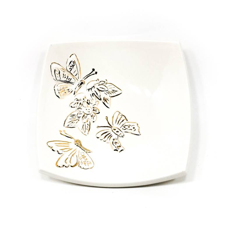 Keramik Schmetterling Schale Mid-Century Keramik Schmetterling Schale Mid-Century von MamaMotherlode